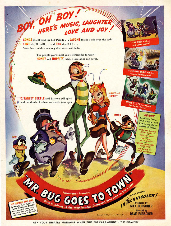 Mr. Bug Goes to Town - MEM Arthropod Movie Posters and Memorabilia