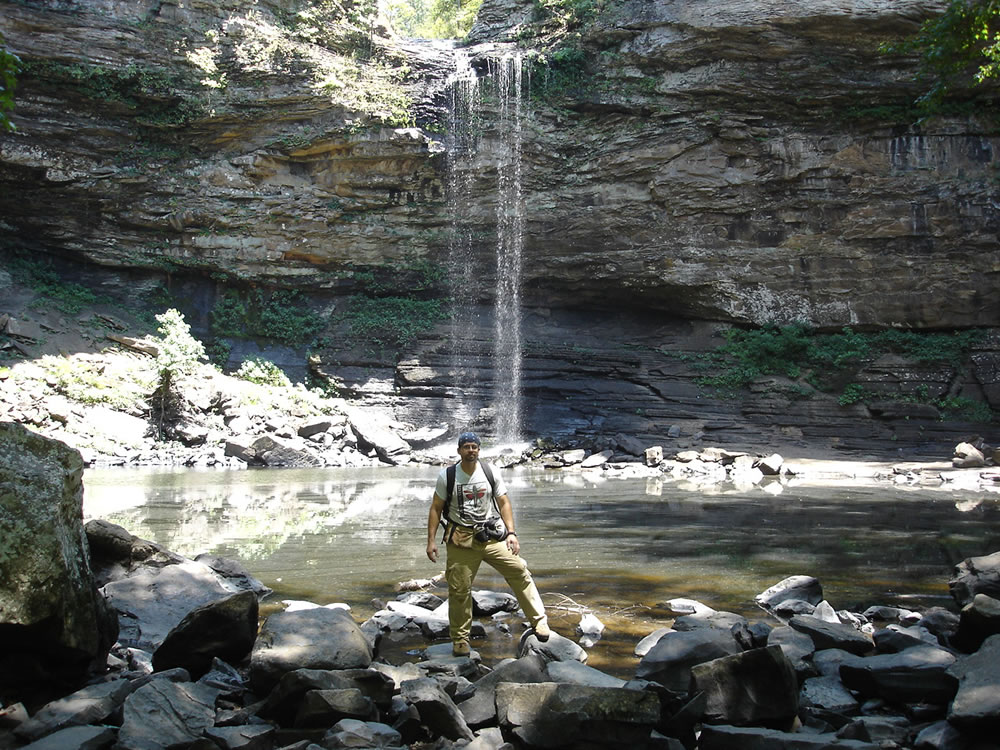 Joe at Cedar Falls