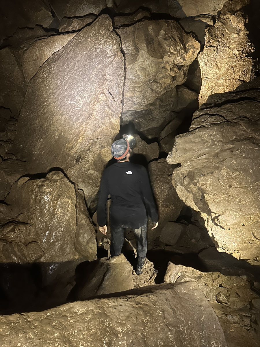 Musab in cave